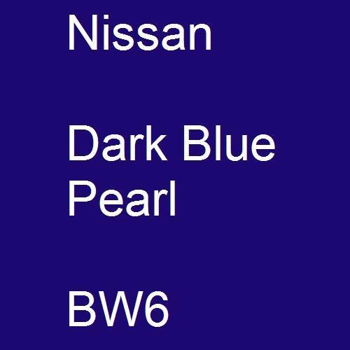 Nissan, Dark Blue Pearl, BW6.